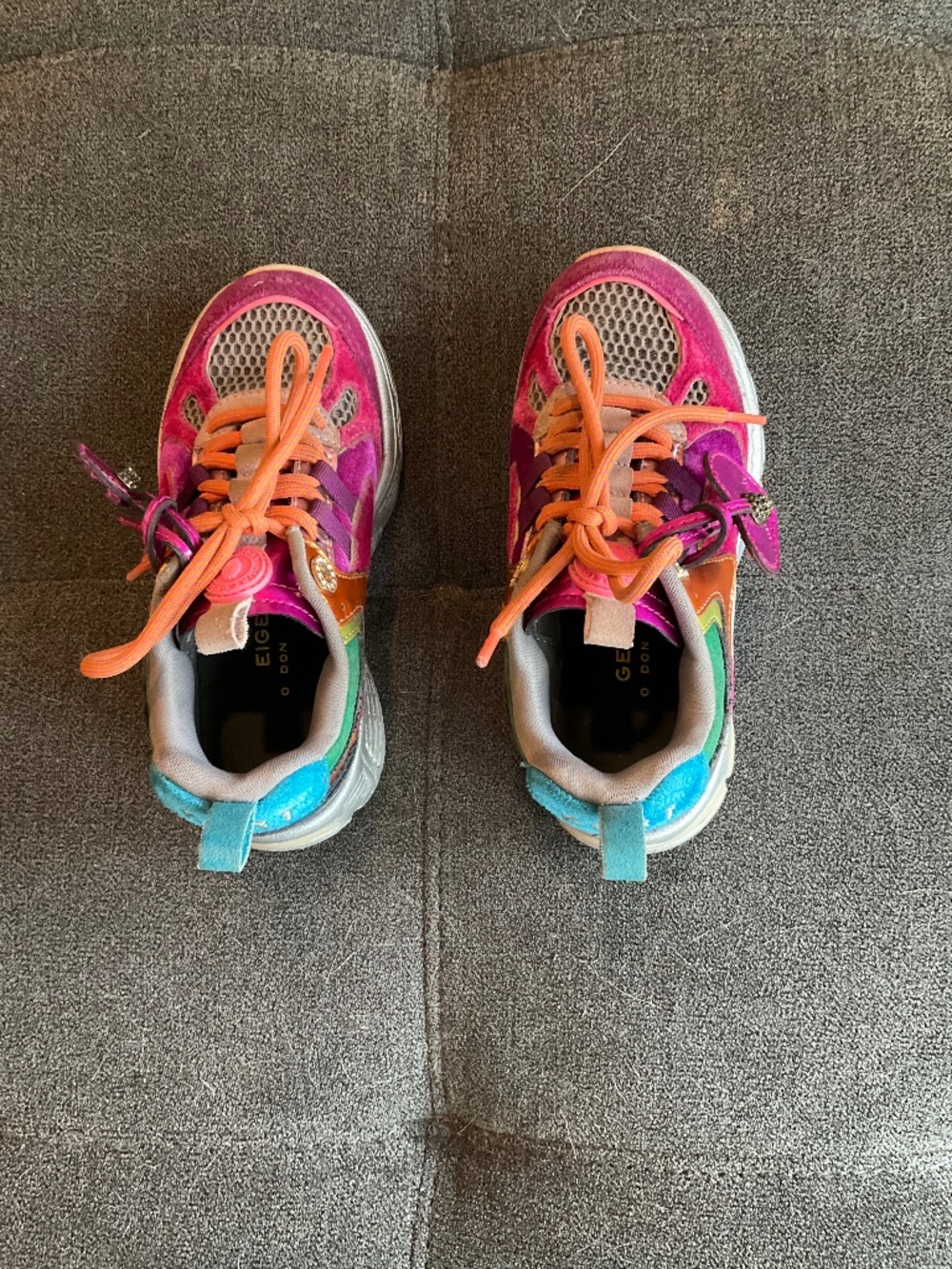 EUC Kurt Geiger Mini Runners Multicolor Sneakers Size 12 Months